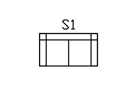 Vorschau des Symbols Lounge-Sofa 1600 x 900, Block BAR_SOFA_1600