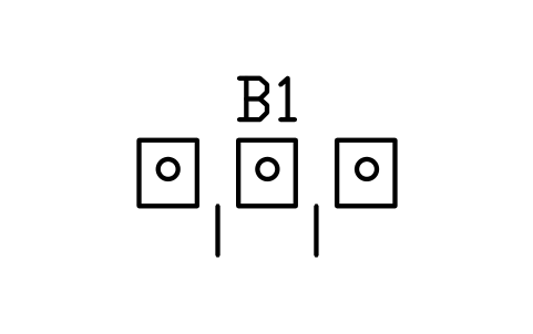 Vorschau des Symbols Urinalgruppe, 3 Wandurinale, Block BAR_URINAL_BANK_3