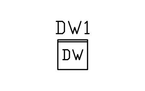 Dishwasher sembolünün önizlemesi, blok ARCH_DISHWASHER