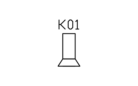 Extractor hood, chimney type sembolünün önizlemesi, blok ARCH_KITEL_HOOD_CHIMNEY