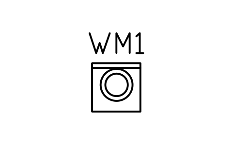 Washing machine sembolünün önizlemesi, blok ARCH_WASHER