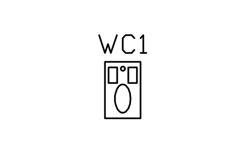 WC, squat pan sembolünün önizlemesi, blok ARCH_WC_SQUAT
