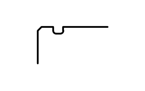 Aperçu du symbole Rainure de segment d'arrêt D 35, série 3, bloc BSR_G_3_35