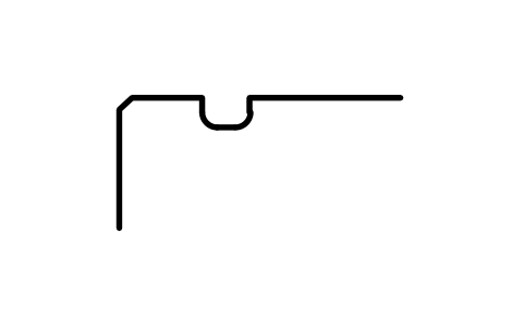 Aperçu du symbole Rainure de segment d'arrêt D 62, série 3, bloc BSR_G_3_62