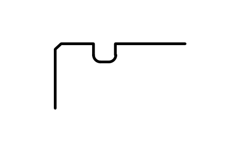 Aperçu du symbole Rainure de segment d'arrêt D 72, série 3, bloc BSR_G_3_72
