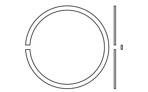 Aperçu du symbole Segment d'arrêt D 170 (0, 2, 3, 4), bloc BSR_R_0234_170