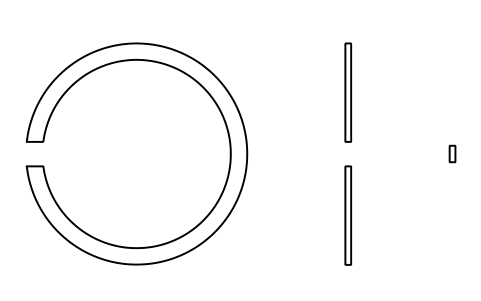 Aperçu du symbole Segment d'arrêt D 24 (0, 2, 3, 4), bloc BSR_R_0234_24
