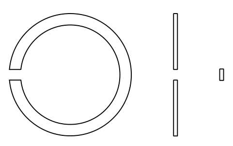 Aperçu du symbole Segment d'arrêt D 30 (0, 2, 3, 4), bloc BSR_R_0234_30