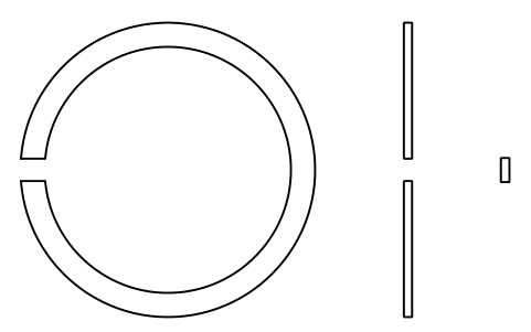 Aperçu du symbole Segment d'arrêt D 35 (0, 2, 3, 4), bloc BSR_R_0234_35