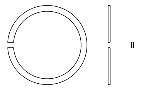 Aperçu du symbole Segment d'arrêt D 40 (0, 2, 3, 4), bloc BSR_R_0234_40