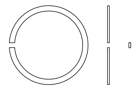 Aperçu du symbole Segment d'arrêt D 44 (0, 2, 3, 4), bloc BSR_R_0234_44