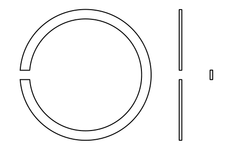 Aperçu du symbole Segment d'arrêt D 50 (0, 2, 3, 4), bloc BSR_R_0234_50