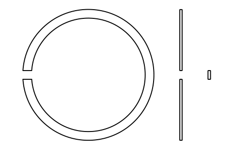 Aperçu du symbole Segment d'arrêt D 55 (0, 2, 3, 4), bloc BSR_R_0234_55