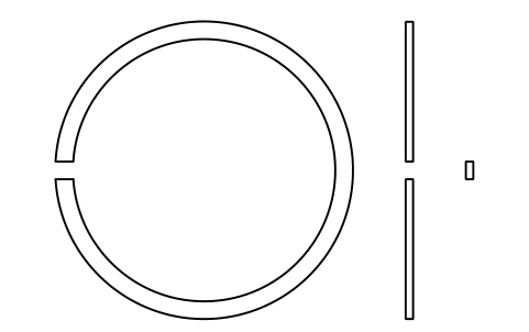Aperçu du symbole Segment d'arrêt D 62 (0, 2, 3, 4), bloc BSR_R_0234_62