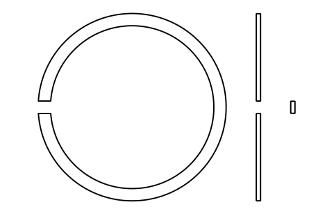 Aperçu du symbole Segment d'arrêt D 68 (0, 2, 3, 4), bloc BSR_R_0234_68