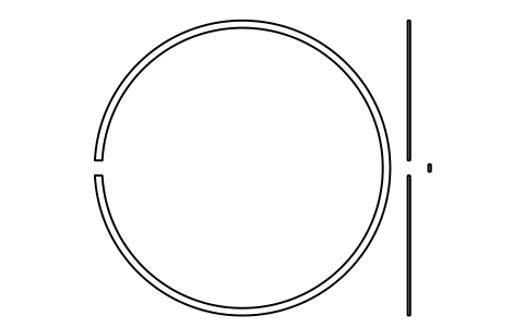 Aperçu du symbole Segment d'arrêt D 190 (18, 19), bloc BSR_R_1819_190