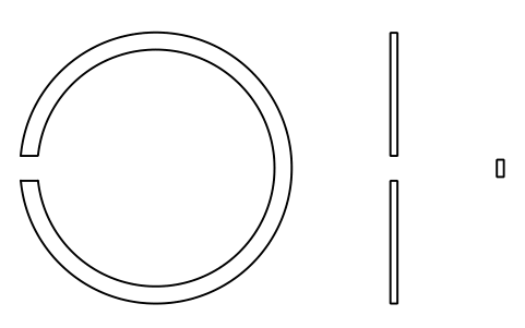 Aperçu du symbole Segment d'arrêt D 30 (18, 19), bloc BSR_R_1819_30