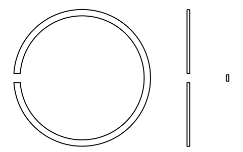 Aperçu du symbole Segment d'arrêt D 42 (18, 19), bloc BSR_R_1819_42