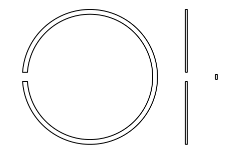 Aperçu du symbole Segment d'arrêt D 55 (18, 19), bloc BSR_R_1819_55