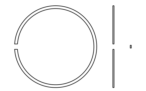 Aperçu du symbole Segment d'arrêt D 58 (18, 19), bloc BSR_R_1819_58