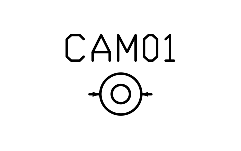 CCTV camera, PTZ sembolünün önizlemesi, blok BEP_CCTV_PTZ