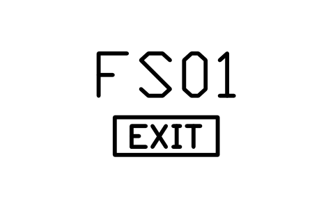 Exit sign sembolünün önizlemesi, blok BEP_EXIT_SIGN