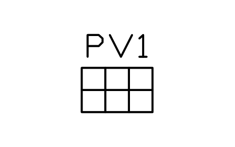 PV panel sembolünün önizlemesi, blok BEP_PV_PANEL