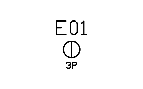Socket outlet, three-phase sembolünün önizlemesi, blok BEP_SOCKET_3PH