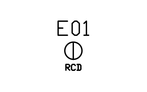 Socket outlet with RCD sembolünün önizlemesi, blok BEP_SOCKET_RCD