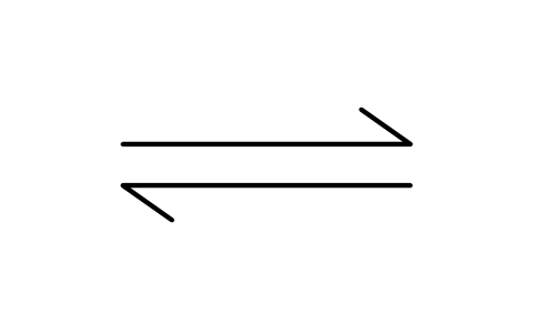 Preview of the Equilibrium arrows symbol, block CHM_A_EQUIL