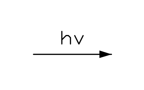 Preview of the Arrow with light sign symbol, block CHM_A_LIGHT
