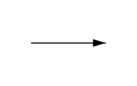 Preview of the Reaction arrow symbol, block CHM_A_REACT