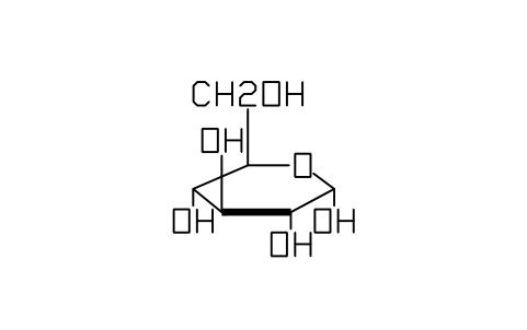 Preview of the alpha-D-Glucopyranose symbol, block CHM_B_GLC_A