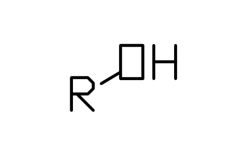 Preview of the Alcohol, R-OH symbol, block CHM_G_ALCOHOL