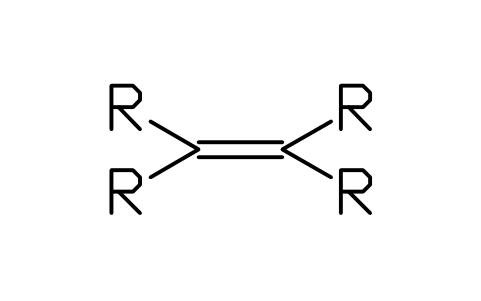 Preview of the Alkene symbol, block CHM_G_ALKENE