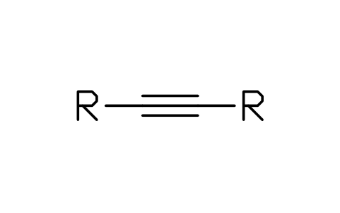 Preview of the Alkyne, R-C#C-R symbol, block CHM_G_ALKYNE