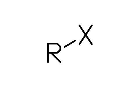 Preview of the Alkyl halide, R-X symbol, block CHM_G_HALIDE