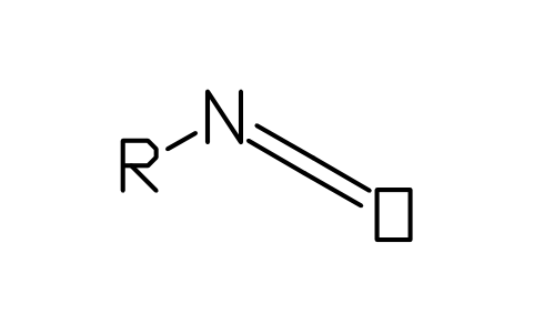 Preview of the Isocyanate, R-NCO symbol, block CHM_G_ISOCYANATE
