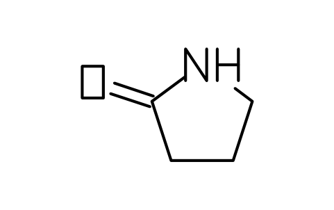 Preview of the 2-Pyrrolidone symbol, block CHM_H_LACTAM