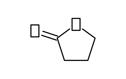Preview of the gamma-Butyrolactone symbol, block CHM_H_LACTONE