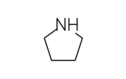 Preview of the Pyrrolidine symbol, block CHM_H_PYRROLIDINE