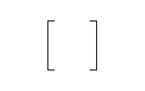 Preview of the Square brackets symbol, block CHM_M_BRACKETS