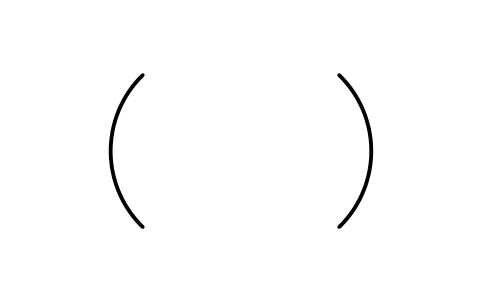 Preview of the Parentheses pair symbol, block CHM_M_PAREN