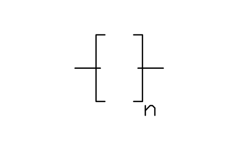 Preview of the Repeat unit brackets, n symbol, block CHM_M_POLYMER