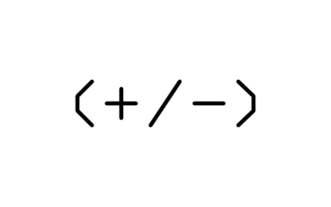 Preview of the Racemic label (+/-) symbol, block CHM_M_RAC