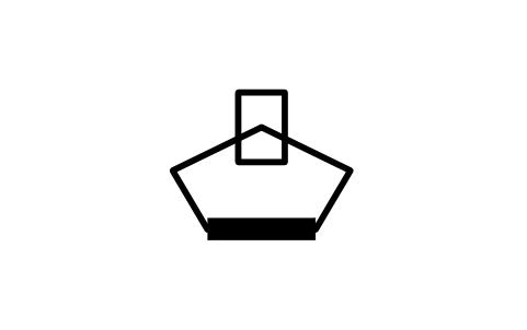 Preview of the Haworth ring, furanose symbol, block CHM_P_HAWORTH5