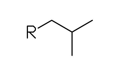Preview of the Isobutyl symbol, block CHM_S_ISOBUTYL
