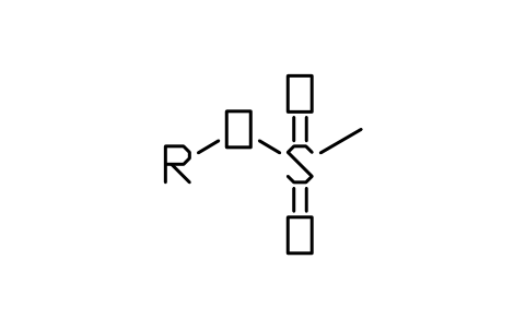 Preview of the Mesylate (Ms) symbol, block CHM_S_MESYLATE