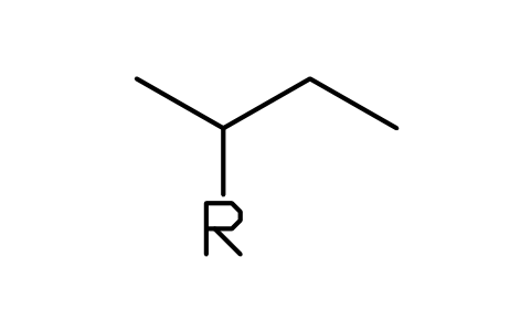 Preview of the sec-Butyl symbol, block CHM_S_SECBUTYL