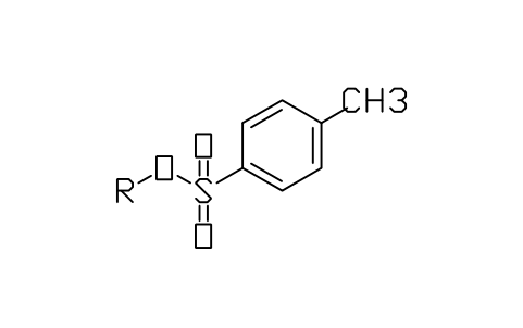 Preview of the Tosylate (Ts) symbol, block CHM_S_TOSYLATE